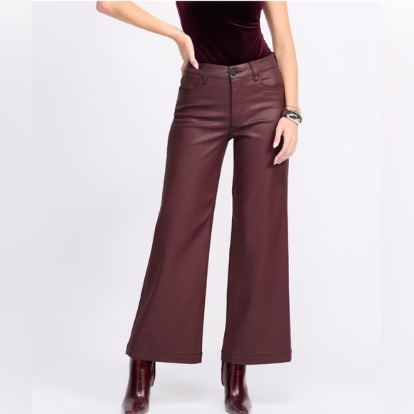 Kut From The Kloth Meg Fab Ab High Rise Coated Wide Leg Jeans NWT! - Picture 10 of 14